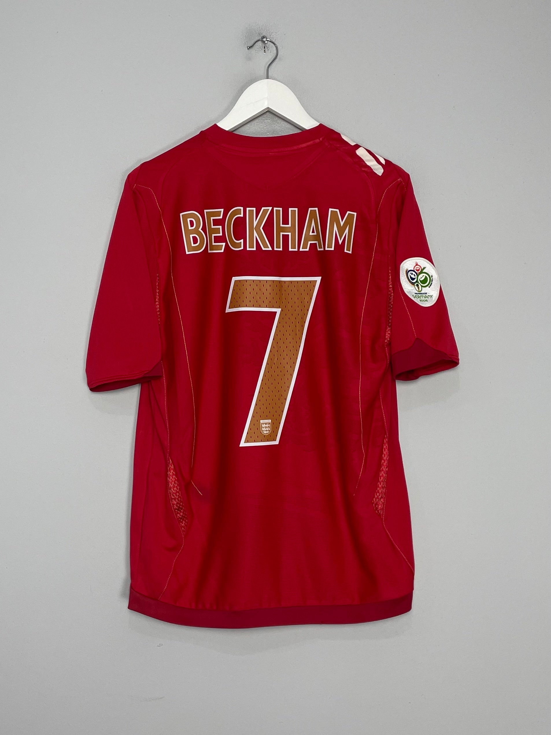 2006/08 ENGLAND BECKHAM #7 AWAY SHIRT (M) UMBRO