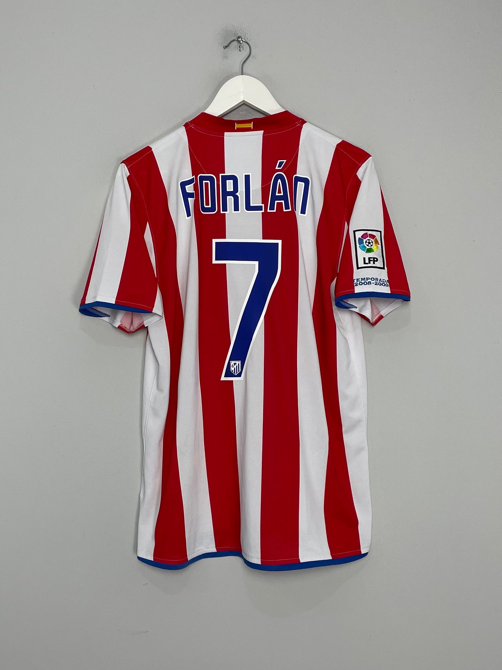 2008/09 ATLETICO MADRID FORLAN #7 HOME SHIRT (M) NIKE