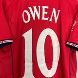 2002/04 ENGLAND OWEN #10 AWAY SHIRT (L) UMBRO