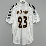 2004/05 REAL MADRID BECKHAM #23 HOME SHIRT (L) ADIDAS