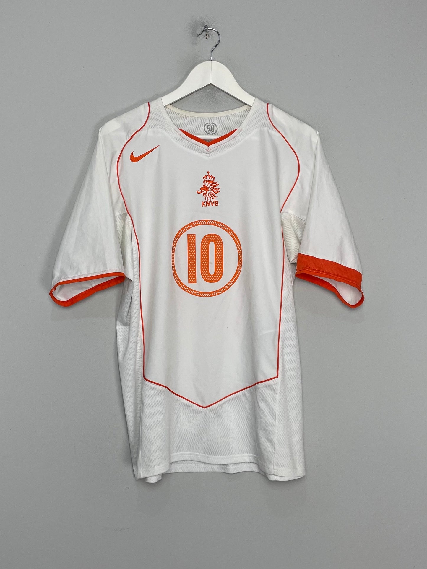 2004/06 NETHERLANDS V.NISTELROOY #10 AWAY SHIRT (L) NIKE