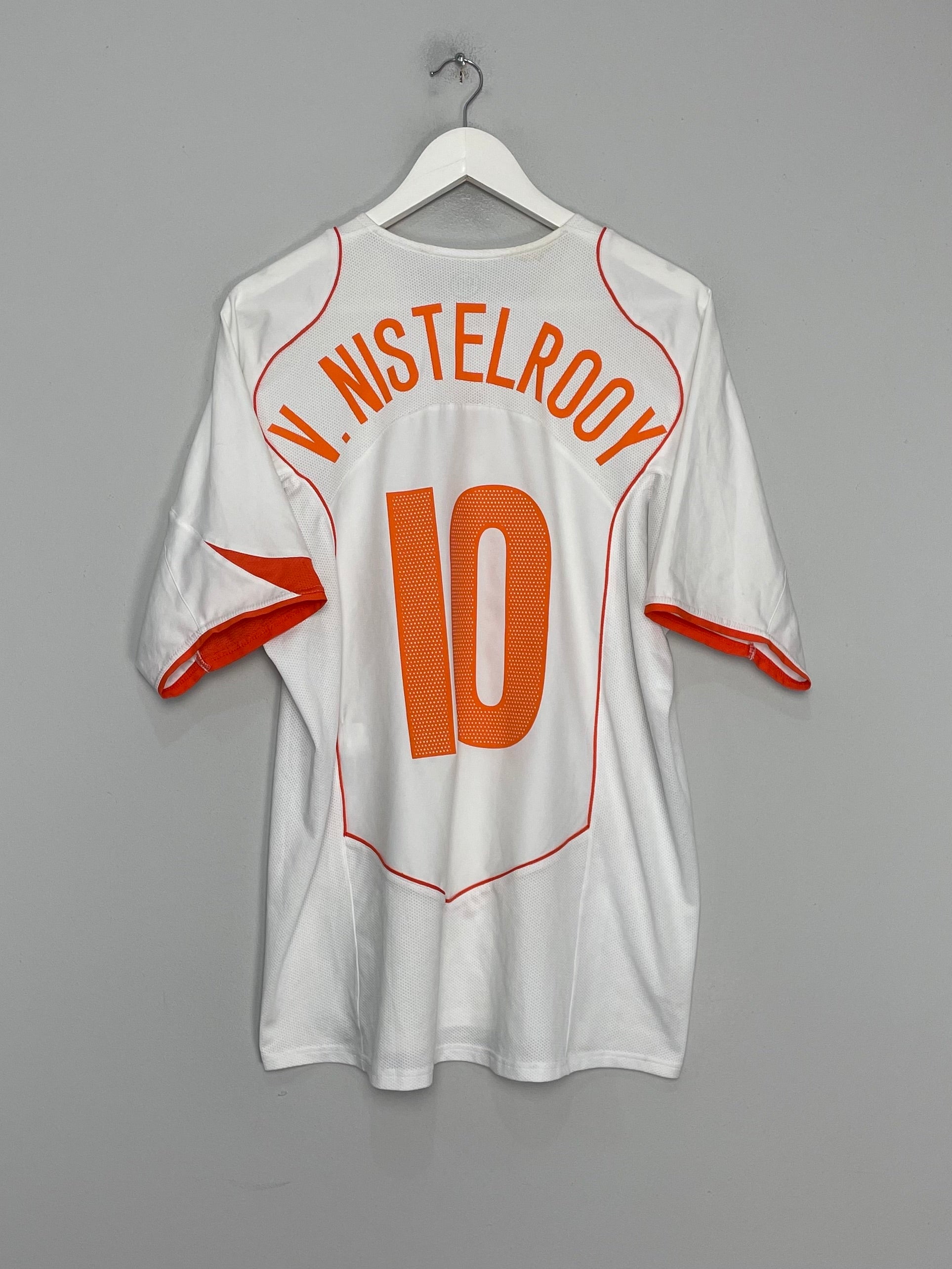 2004/06 NETHERLANDS V.NISTELROOY #10 AWAY SHIRT (L) NIKE