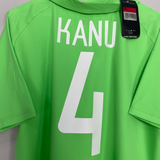 2002/04 NIGERIA KANU #4 *BNWT* HOME SHIRT (L) NIKE