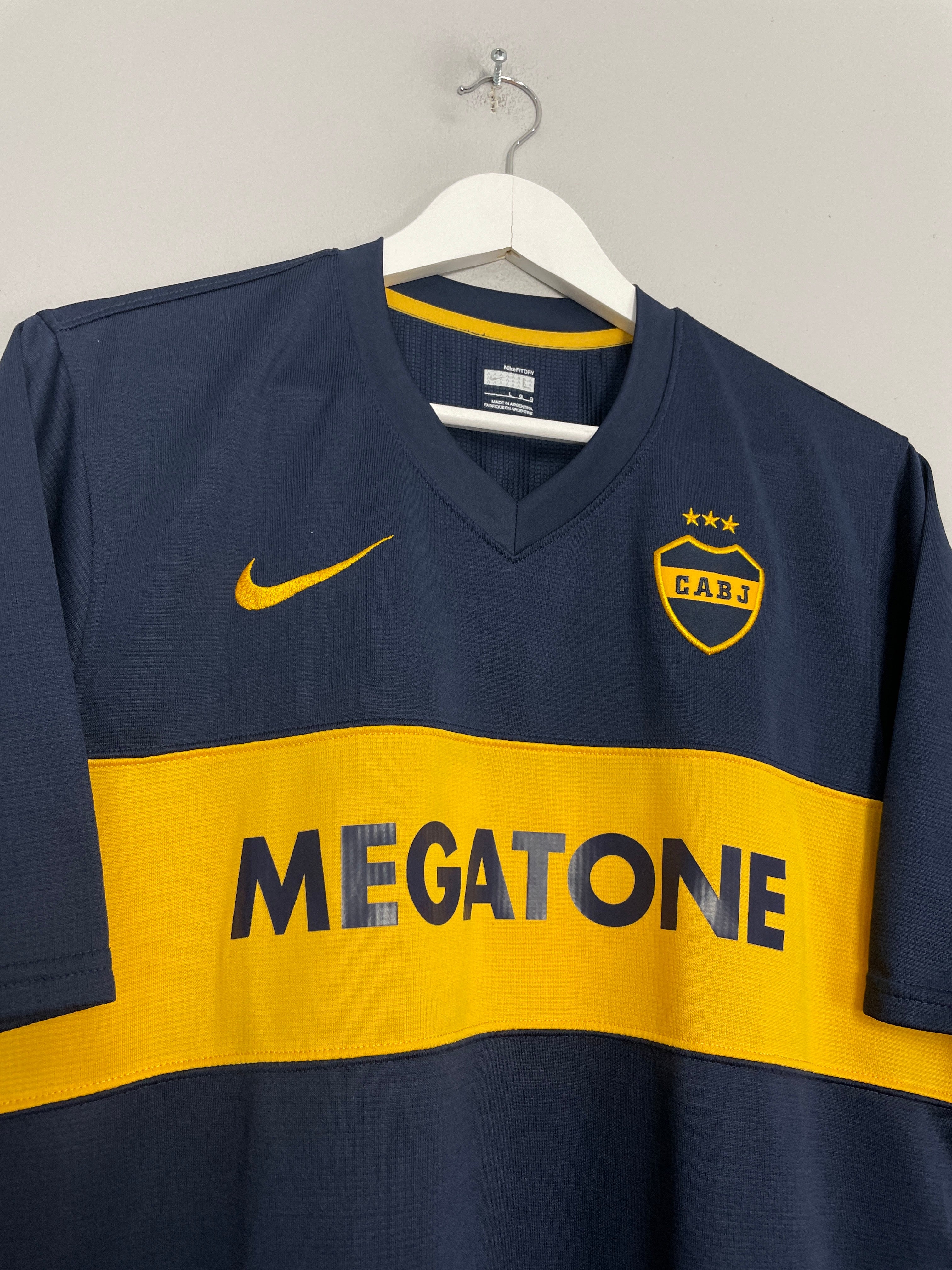 2007/08 BOCA JUNIORS RIQUELME #10 HOME SHIRT (L) NIKE