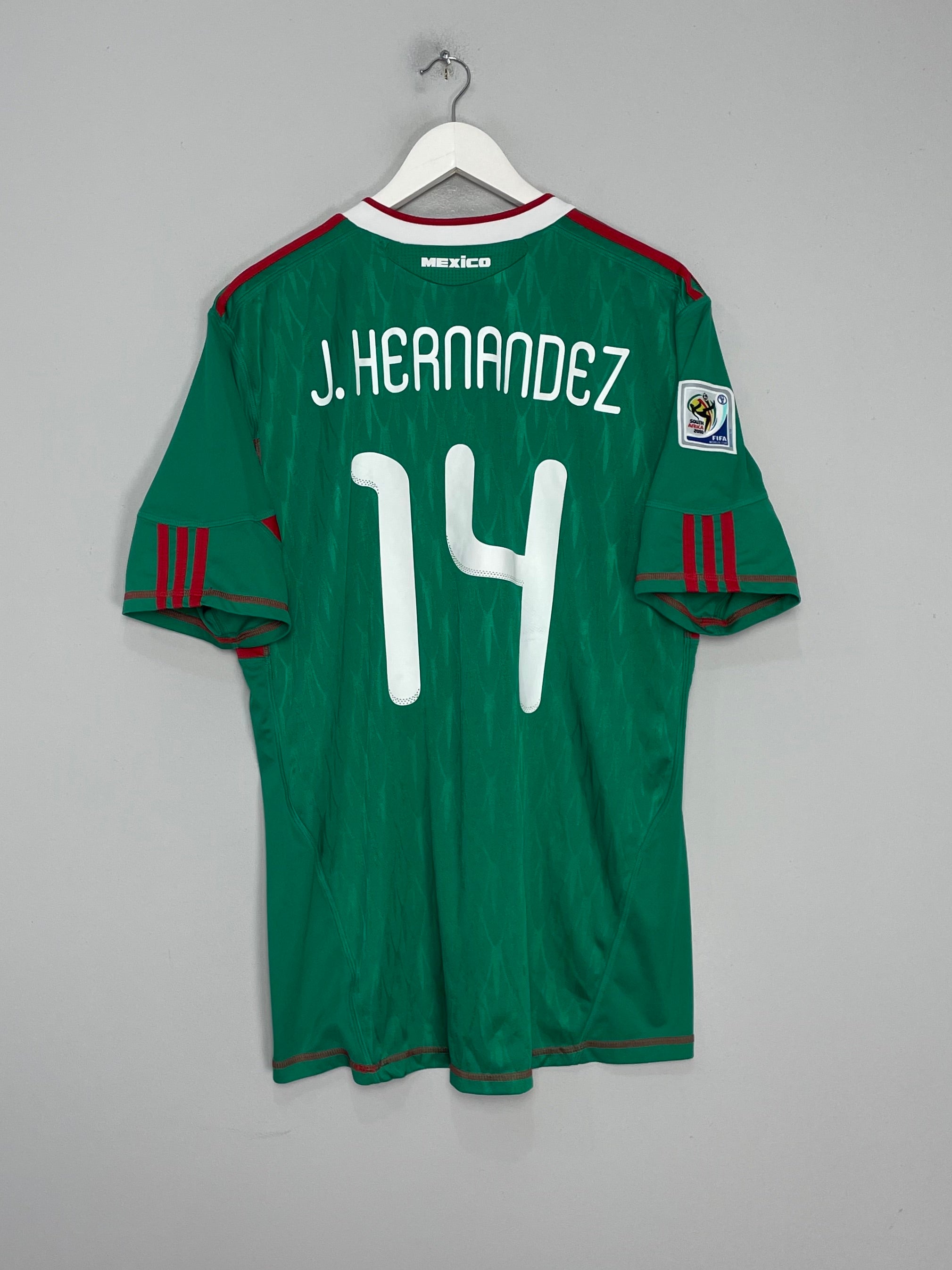 2010/11 MEXICO J.HERNANDEZ #14 HOME SHIRT (XL) ADIDAS