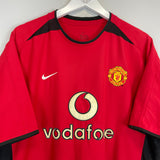 2002/04 MANCHESTER UNITED RONALDO #7 HOME SHIRT (L) NIKE