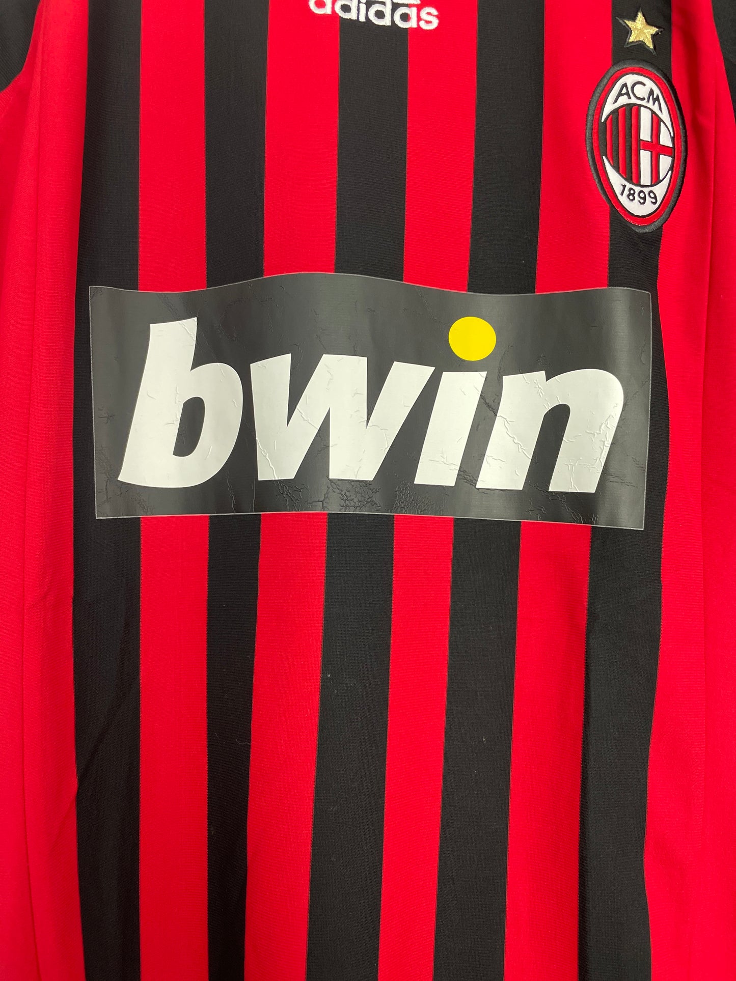 2007/08 AC MILAN RONALDO #99 HOME SHIRT (L) ADIDAS