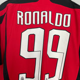 2007/08 AC MILAN RONALDO #99 HOME SHIRT (L) ADIDAS