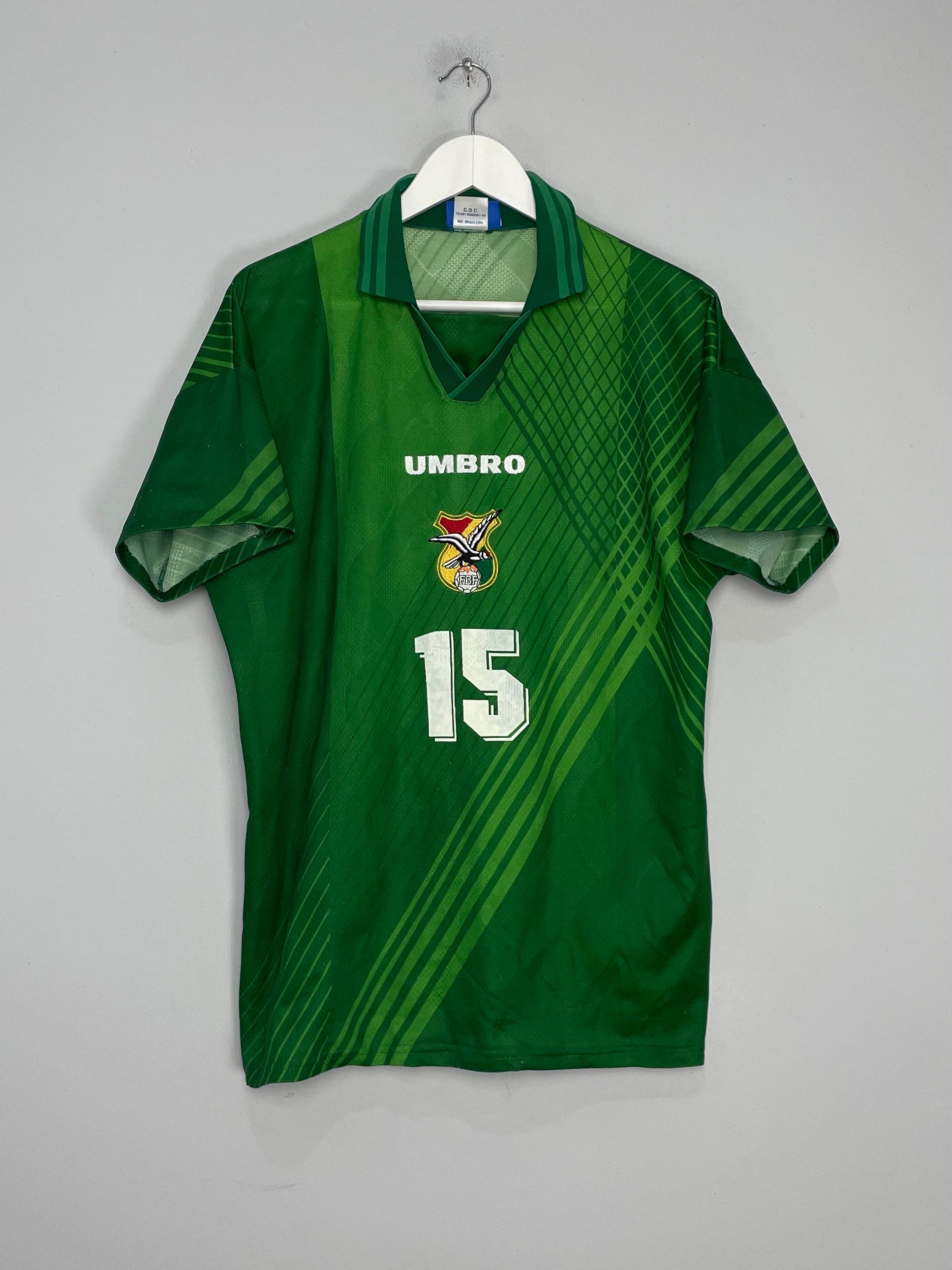 1996/98 BOLIVIA #15 HOME SHIRT (L) UMBRO