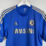 2012/13 CHELSEA DAVID LUIZ #4 HOME SHIRT (M) ADIDAS