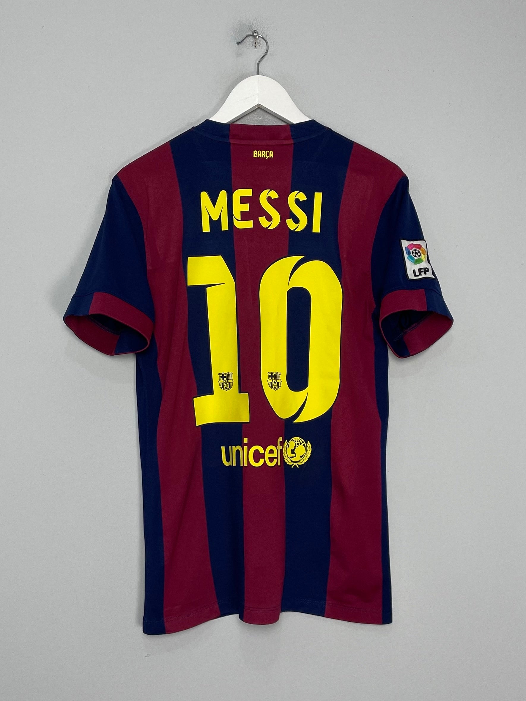 2014/15 BARCELONA MESSI #10 HOME SHIRT (M) NIKE