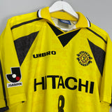 1997/98 KASHIWA REYSOL YOKOYAMA #8 HOME SHIRT (L) UMBRO