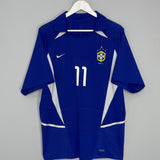 2002/04 BRAZIL RONALDINHO #11 AWAY SHIRT (L) NIKE