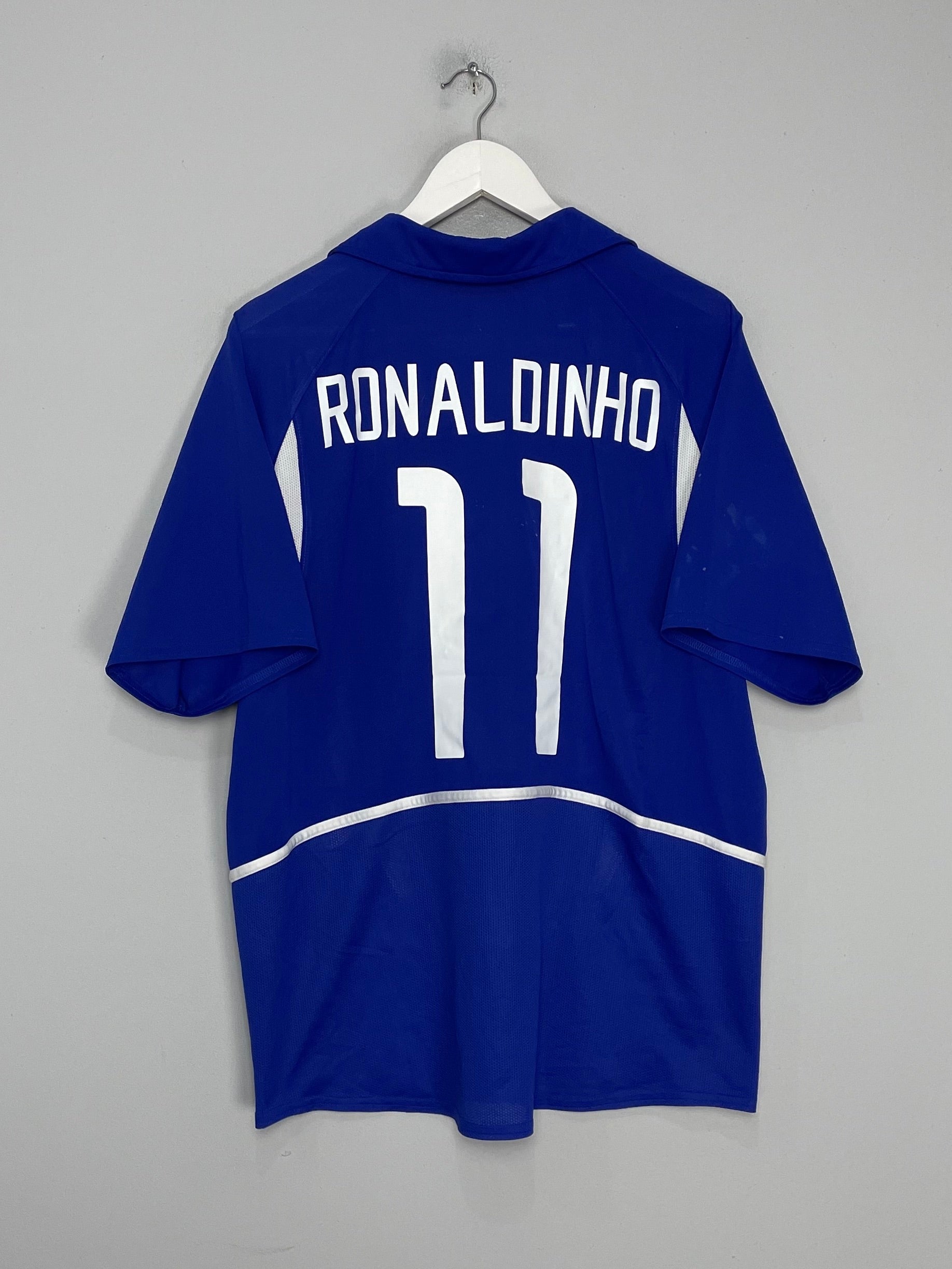 2002/04 BRAZIL RONALDINHO #11 AWAY SHIRT (L) NIKE