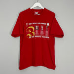 2001 LIVERPOOL TREBLE WINNERS T-SHIRT (M) OM