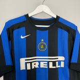 2005/06 INTER MILAN J.ZANETTI #4 HOME SHIRT (L) NIKE