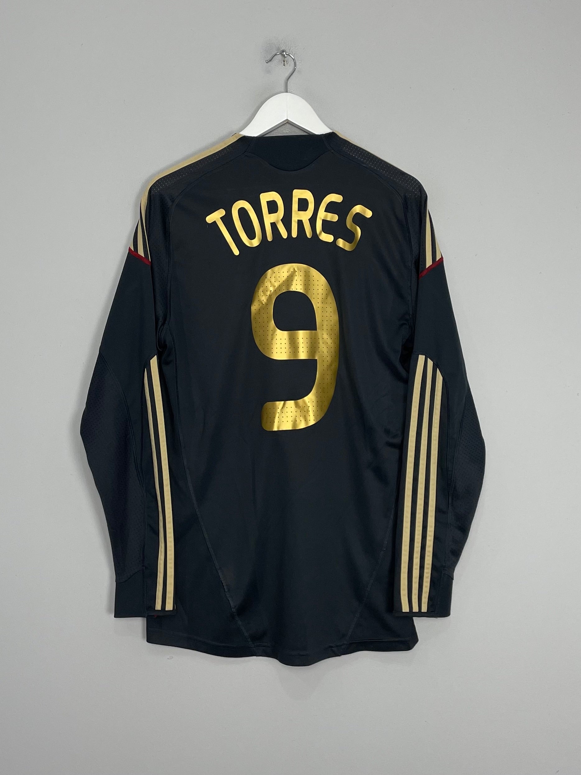 2009/10 LIVERPOOL TORRES #9 L/S AWAY SHIRT (M) ADIDAS