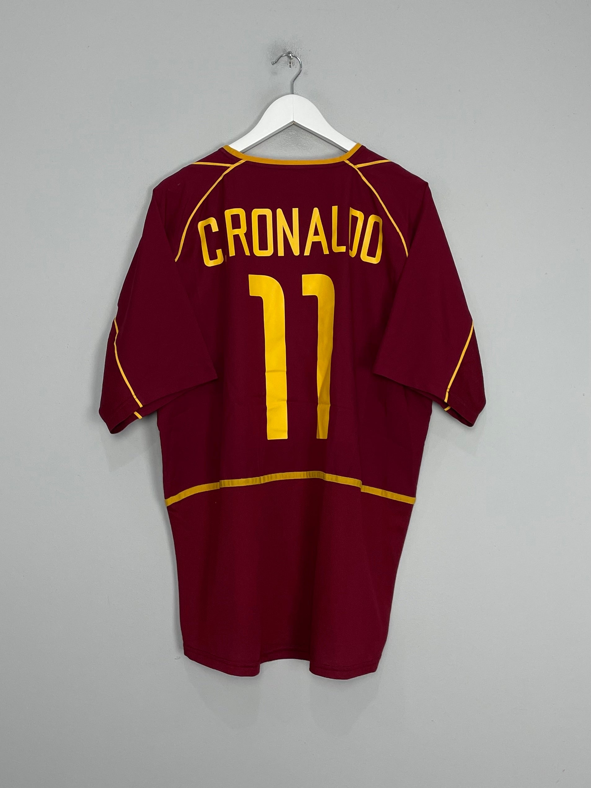 2002/04 PORTUGAL C.RONALDO #11 HOME SHIRT (L) NIKE