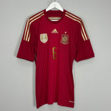 2014/15 SPAIN A.INIESTA #6 HOME SHIRT (M) ADIDAS