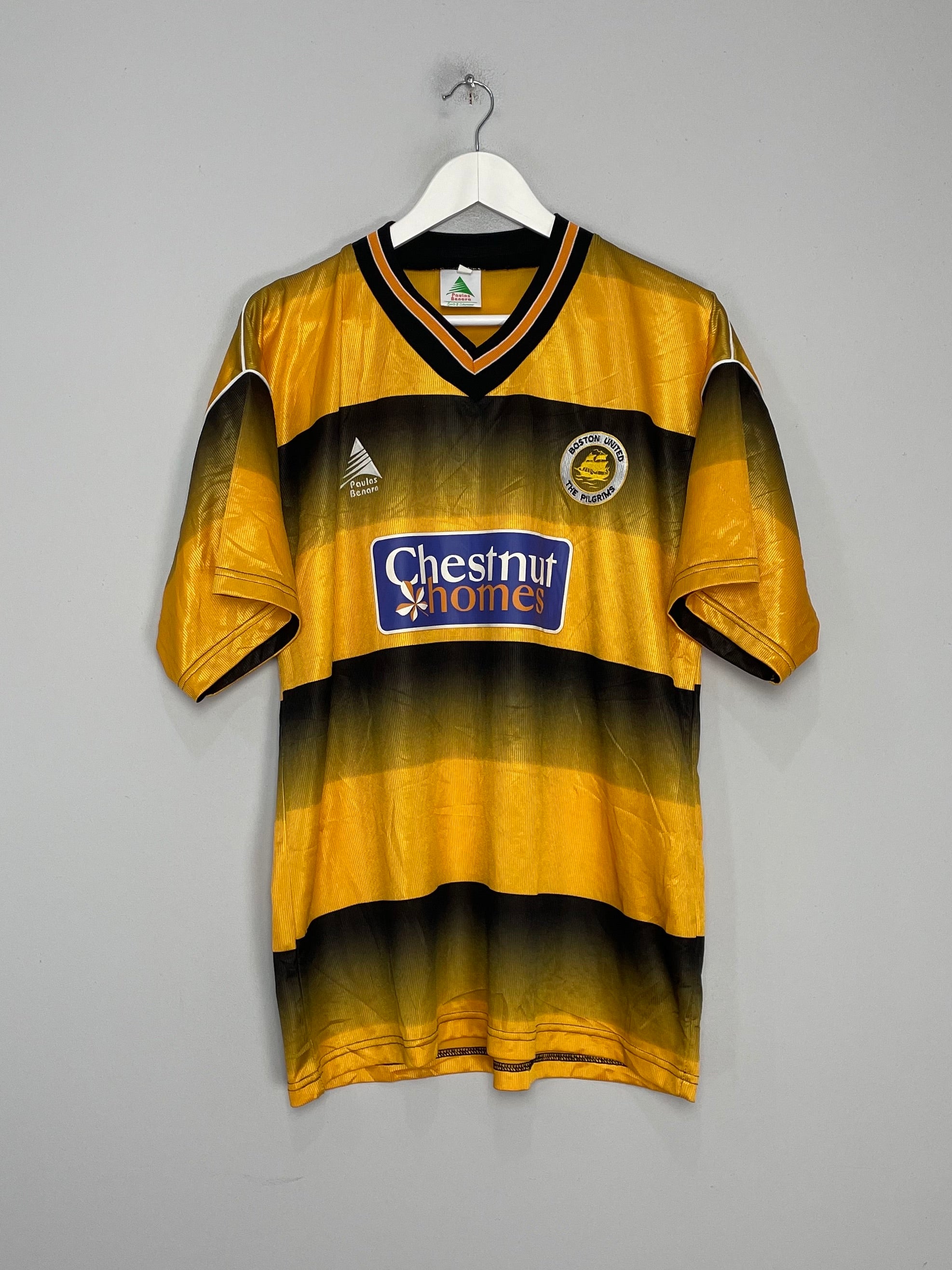 2004/06 BOSTON UNITED HOME SHIRT (L) PAULAS BENARA