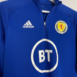 2020/21 SCOTLAND *PLAYER ISSUE* 1/4 ZIP TRAINING TOP (S) ADIDAS