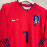 2006/08 SOUTH KOREA JISUNG #7 HOME SHIRT (L) NIKE