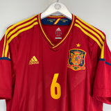 2011/12 SPAIN A.INIESTA #6 HOME SHIRT (XL) ADIDAS