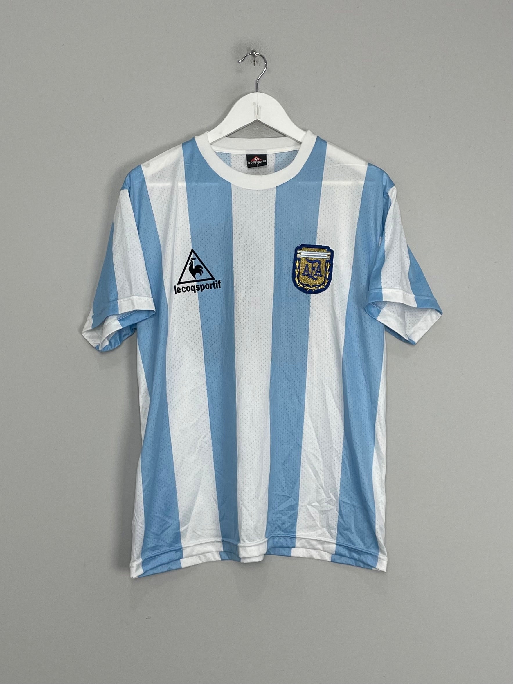 1986 ARGENTINA *RE-ISSUE* #10 HOME SHIRT (L) LE COQ