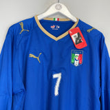 2007/08 ITALY DEL PIERO #7 *BNWT* HOME SHIRT (L) PUMA