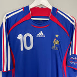 2006/07 FRANCE ZIDANE #10 HOME SHIRT (XL) ADIDAS