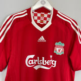 2008/10 LIVERPOOL GERRARD #8 HOME SHIRT (L) ADIDAS