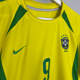 2002/04 BRAZIL RONALDO #9 HOME SHIRT (L) NIKE