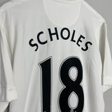 2014/15 MANCHESTER UNITED SCHOLES #18 *BNWT* LEGENDS AWAY SHIRT (XL) NIKE