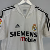 2004/05 REAL MADRID ZIDANE #5 HOME SHIRT (M) ADIDAS