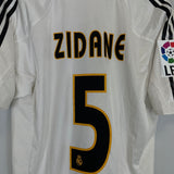 2004/05 REAL MADRID ZIDANE #5 HOME SHIRT (M) ADIDAS