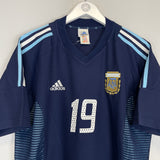 2002/04 ARGENTINA CRESPO #19 AWAY SHIRT (L) ADIDAS