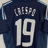 2002/04 ARGENTINA CRESPO #19 AWAY SHIRT (L) ADIDAS