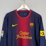 2012/13 BARCELONA MESSI #10 L/S HOME SHIRT (XL) NIKE