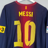 2012/13 BARCELONA MESSI #10 L/S HOME SHIRT (XL) NIKE