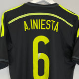 2013/15 SPAIN A.INIESTA #6 AWAY SHIRT (S) ADIDAS