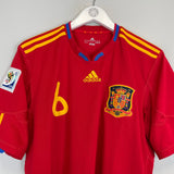 2009/10 SPAIN A.INIESTA #6 HOME SHIRT (L) ADIDAS