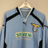 2000/01 LAZIO CRESPO #10 L/S HOME SHIRT (XL) PUMA