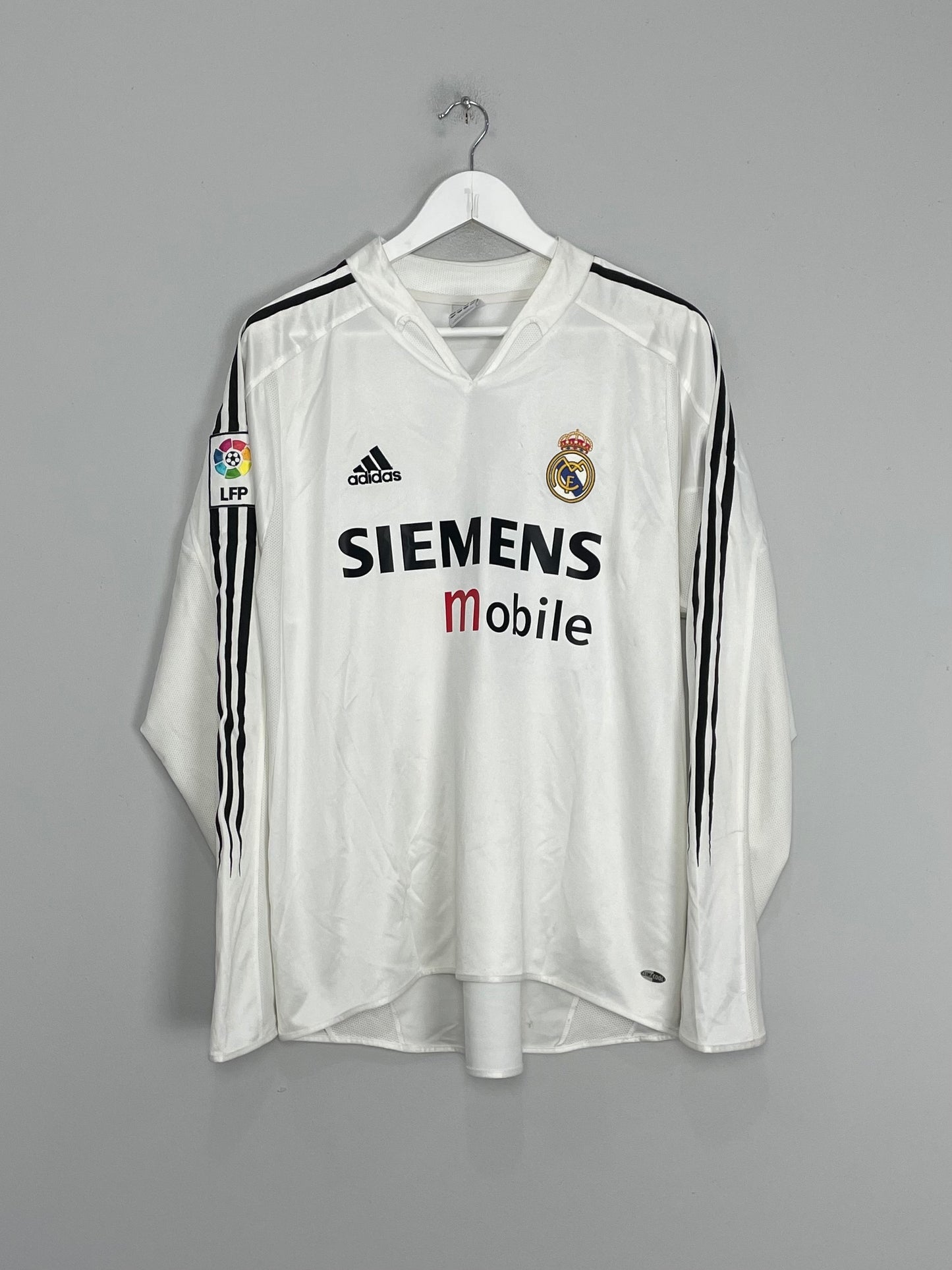 2004/05 REAL MADRID RONALDO #9 L/S HOME SHIRT (L) ADIDAS