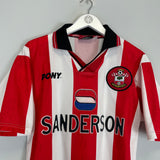 1997/99 SOUTHAMPTON HOME SHIRT (M) PONY