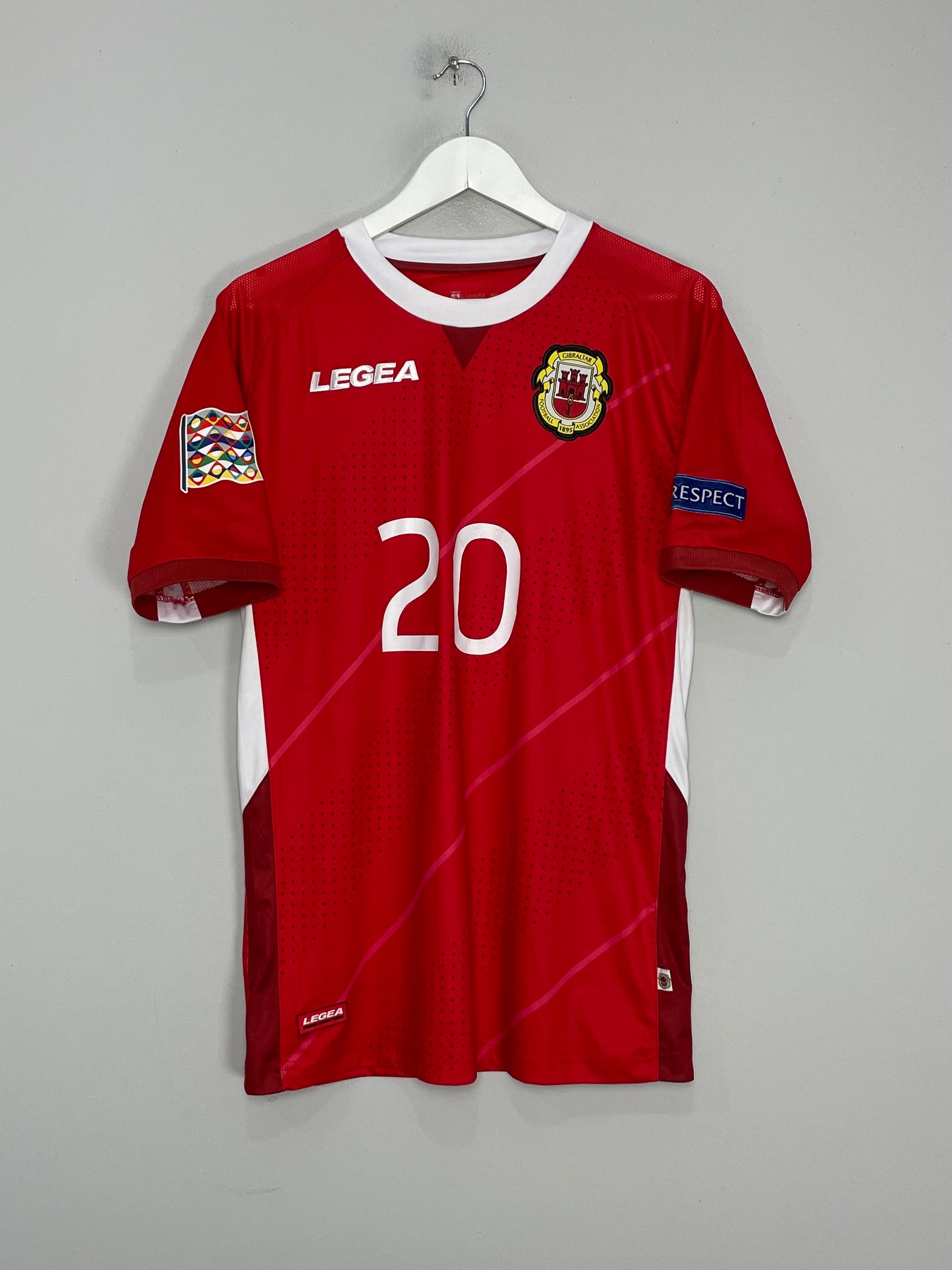 2018/20 GIBRALTAR BRITTO #20 HOME SHIRT (M) LEGEA