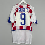 2002/04 CROATIA SUKER #9 HOME SHIRT (L) NIKE