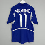 2002/04 BRAZIL RONALDINHO #11 AWAY SHIRT (M) NIKE