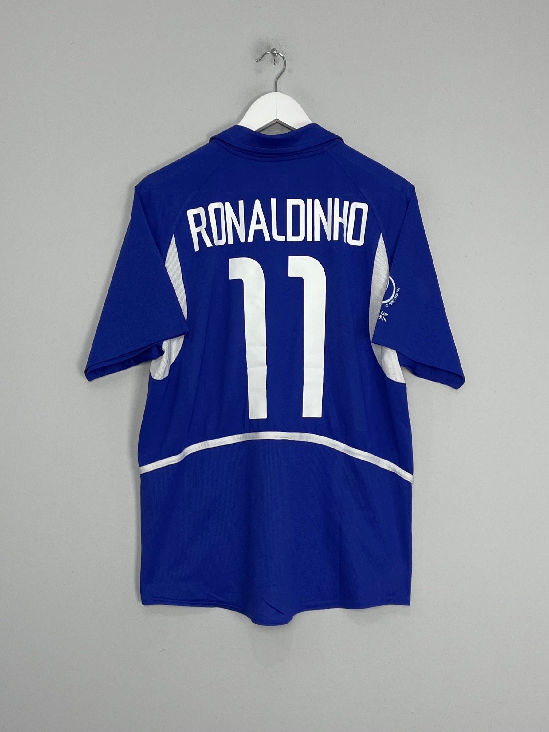 2002/04 BRAZIL RONALDINHO #11 AWAY SHIRT (M) NIKE