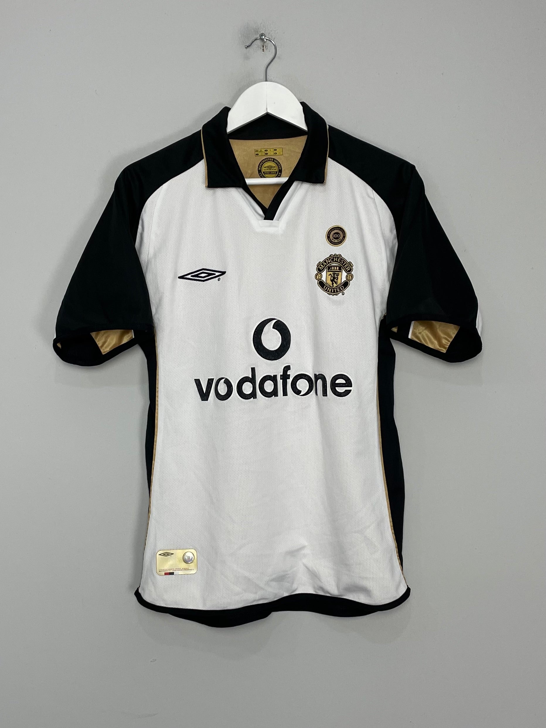 2001/02 MANCHESTER UNITED *CENTENARY* AWAY/THIRD SHIRT (S) UMBRO