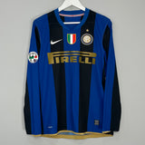 2008/09 INTER MILAN CAMBIASSO #19 L/S HOME SHIRT (M) NIKE